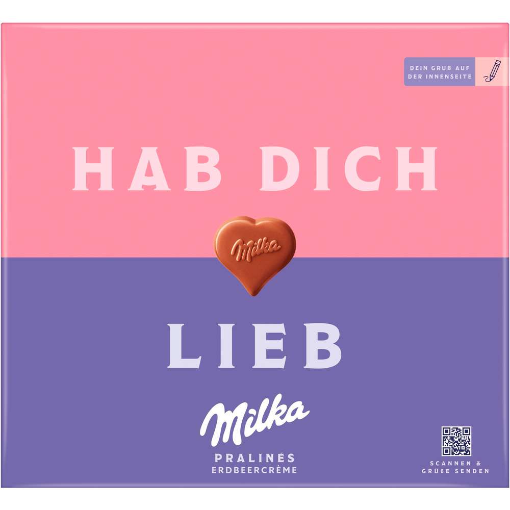 Produktabbildung Milka Pralinen Erdbeer-Creme