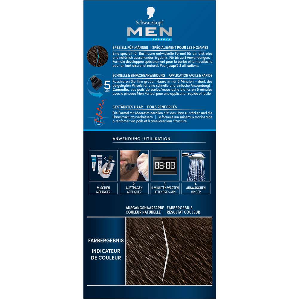 Produktabbildung Schwarzkopf Bart-Coloration, 80 Schwarz-Braun