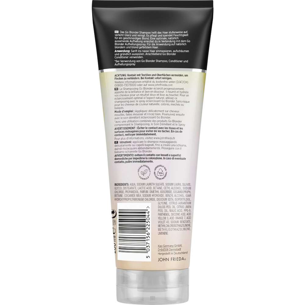 Produktabbildung John Frieda Shampoo, Sheer Blonde Go Blonder