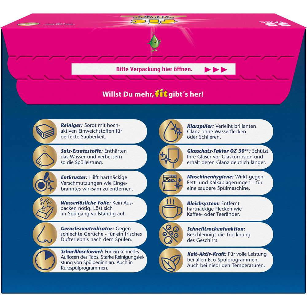 Produktabbildung Fit Spülmaschinen-Tabs Premium, All in 1