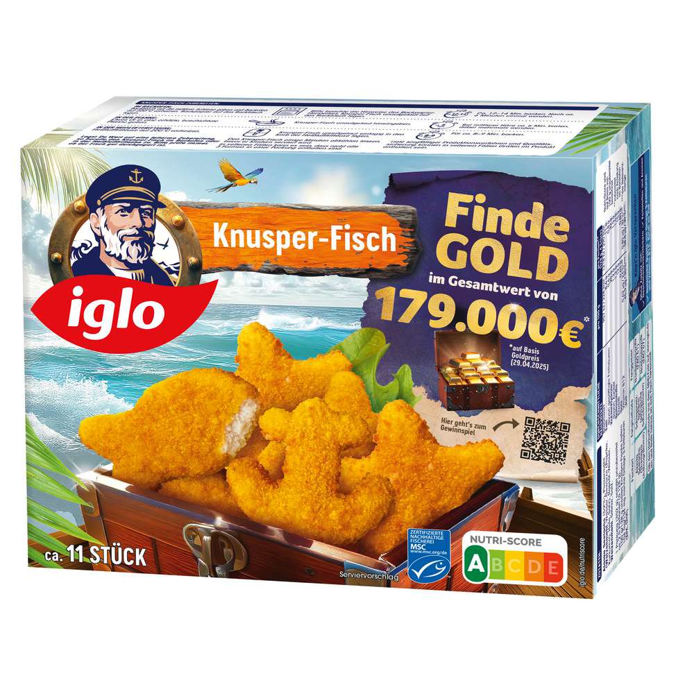 Produktabbildung Iglo Knusper-Fisch, tiefgekühlt