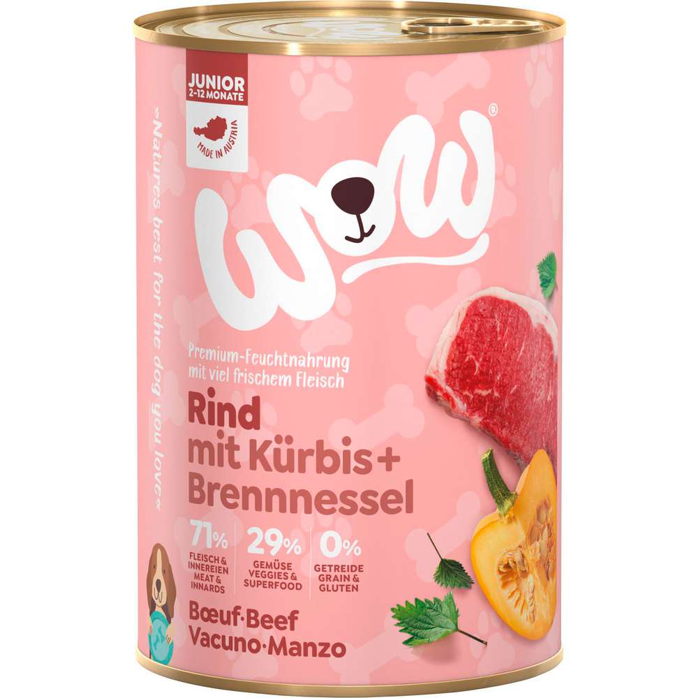 Produktabbildung WoW Hunde-Nassfutter, Rind
