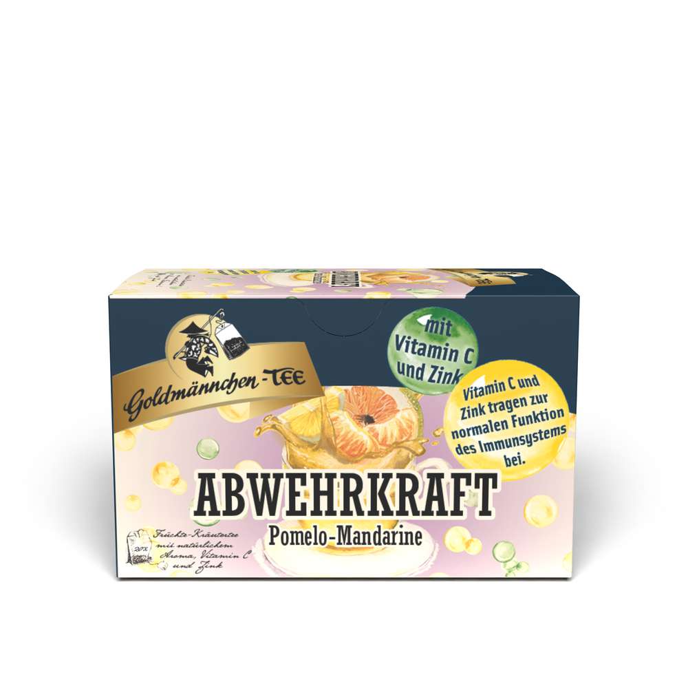 Produktabbildung Goldmännchen Tee Abwehrkraft, Pomelo-Mandarine