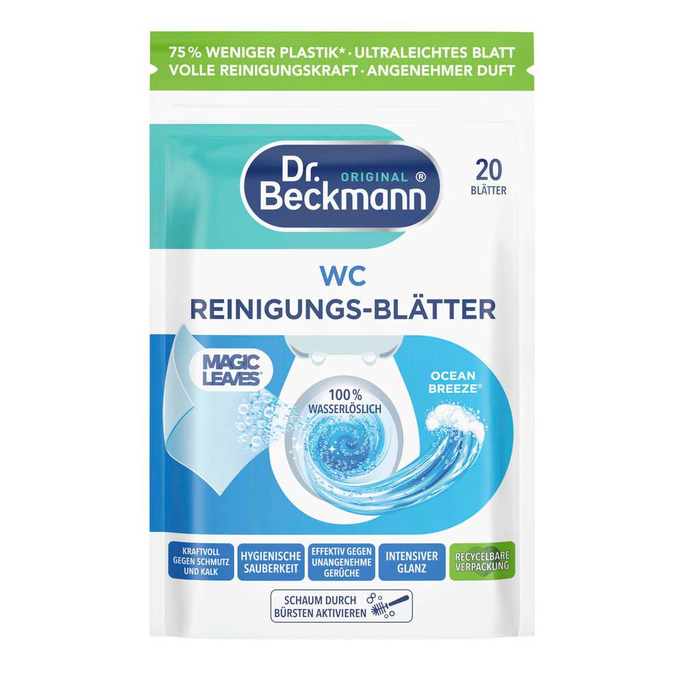 Produktabbildung Dr. Beckmann WC-Reinigungsblätter, Ocean
