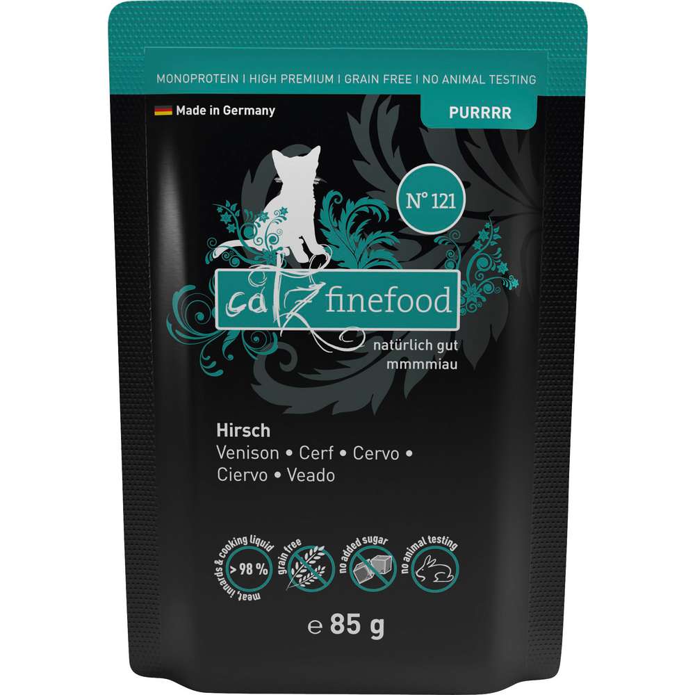 Produktabbildung catz finefood Katzen-Nassfutter Purrrr , Hirsch