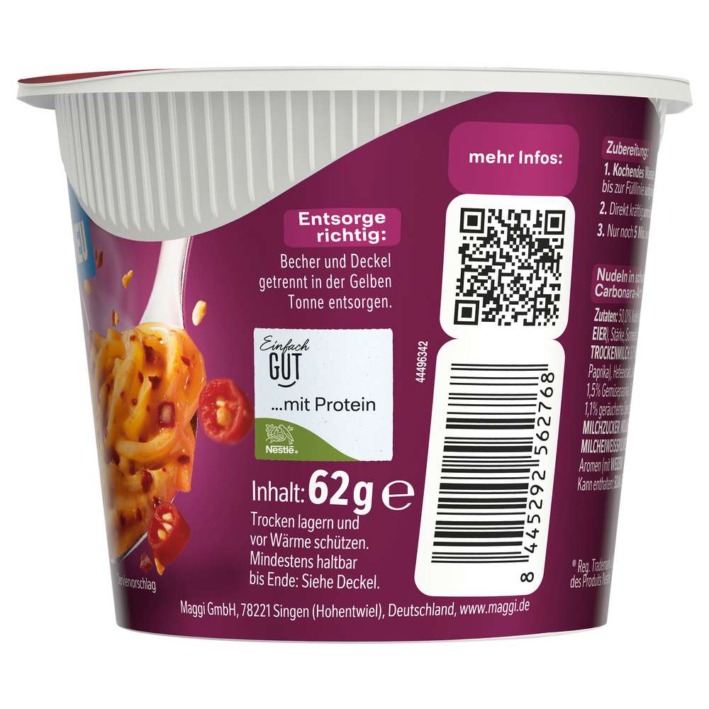Produktabbildung Maggi 5 Minuten Terrine Spicy Carbonara Style