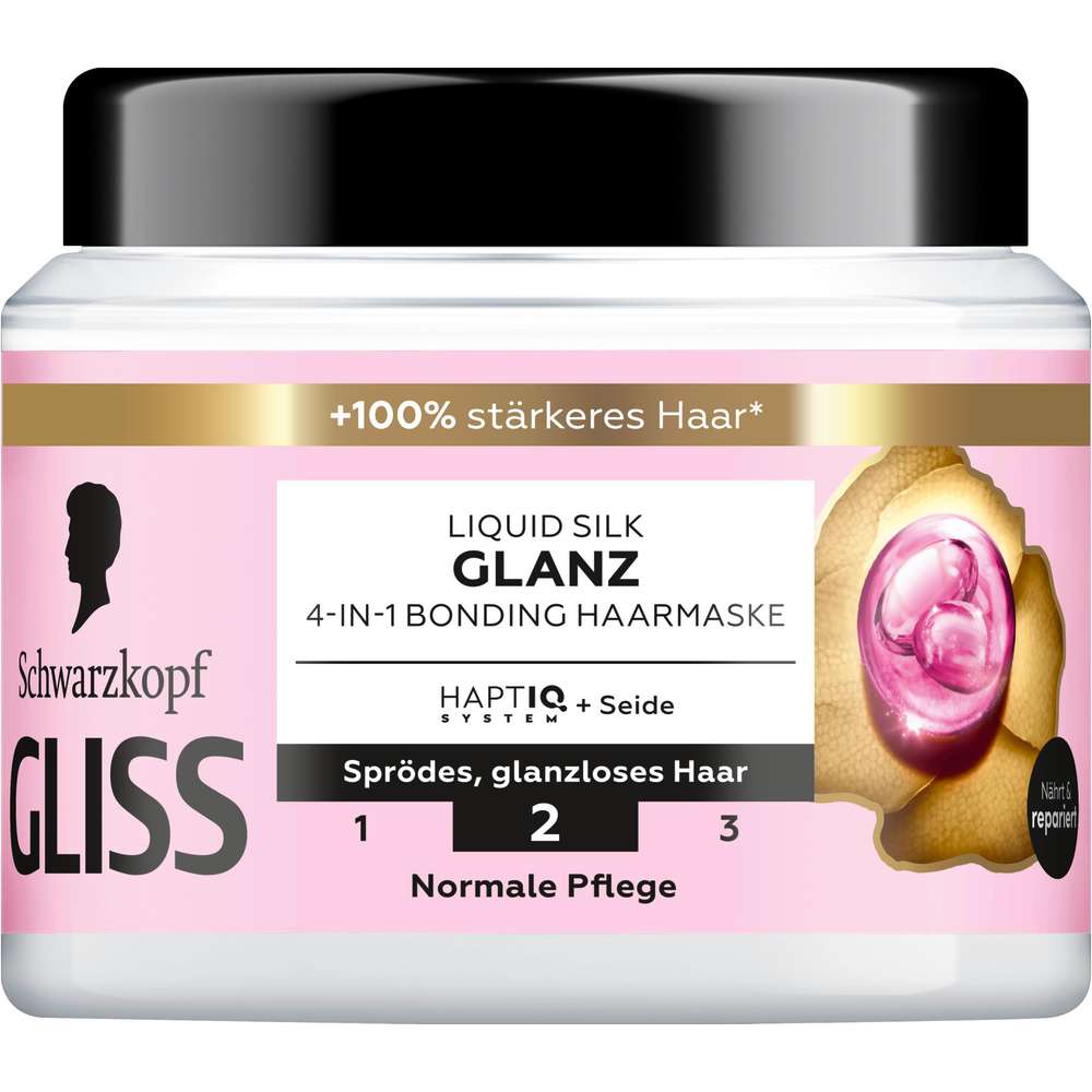 Produktabbildung Schwarzkopf Gliss Kur Haarmaske, Liquid Silk Glanz