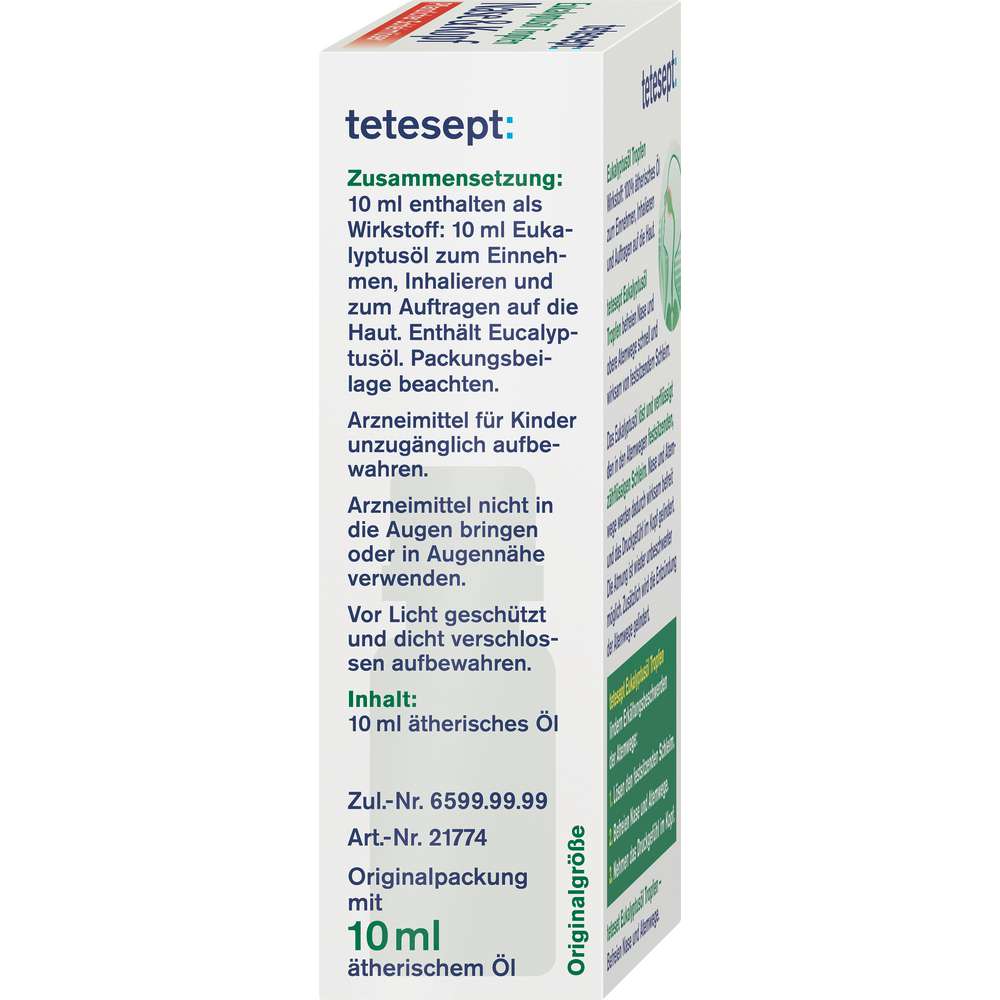 Produktabbildung tetesept Eukalyptusöl-Tropfen