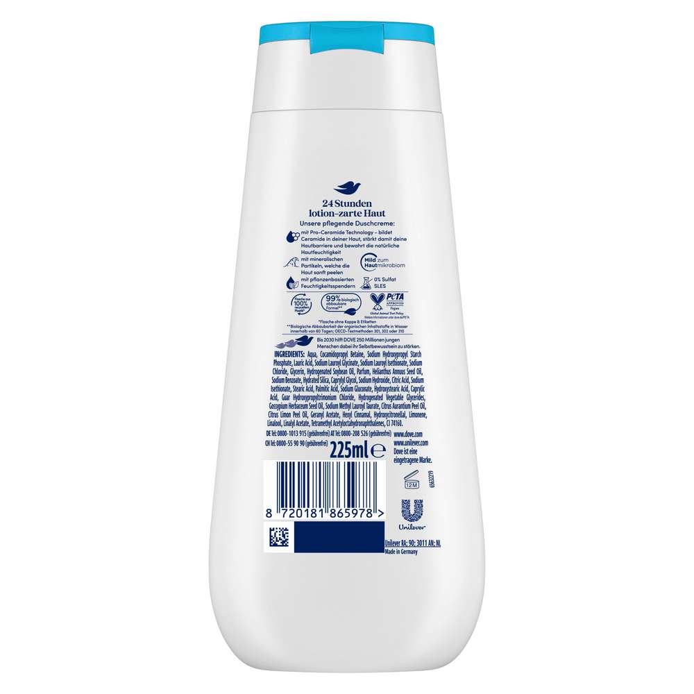 Produktabbildung Dove Duschgel Advanced, Baumwoll/Meeresmineralienduft