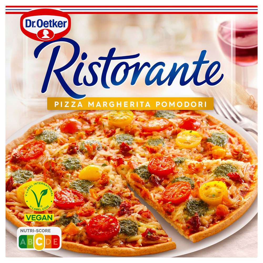 Produktabbildung Dr. Oetker Pizza Ristorante Margherita Promodori Vegan, tiefgekühlt