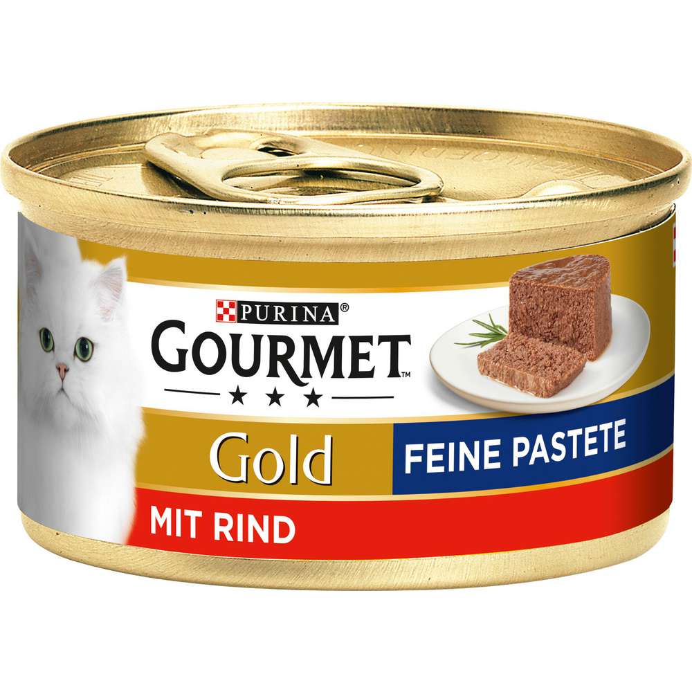 Produktabbildung Purina Katzen-Nassfutter Gourmet Gold, Feine Pastete, Rind