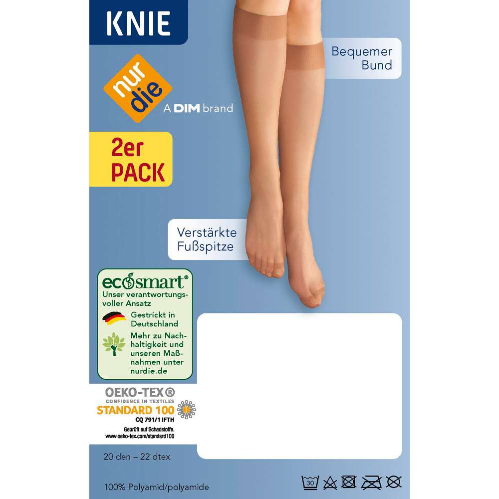 Produktabbildung Nur Die Kniestrümpfe 20 den, amber, onesize