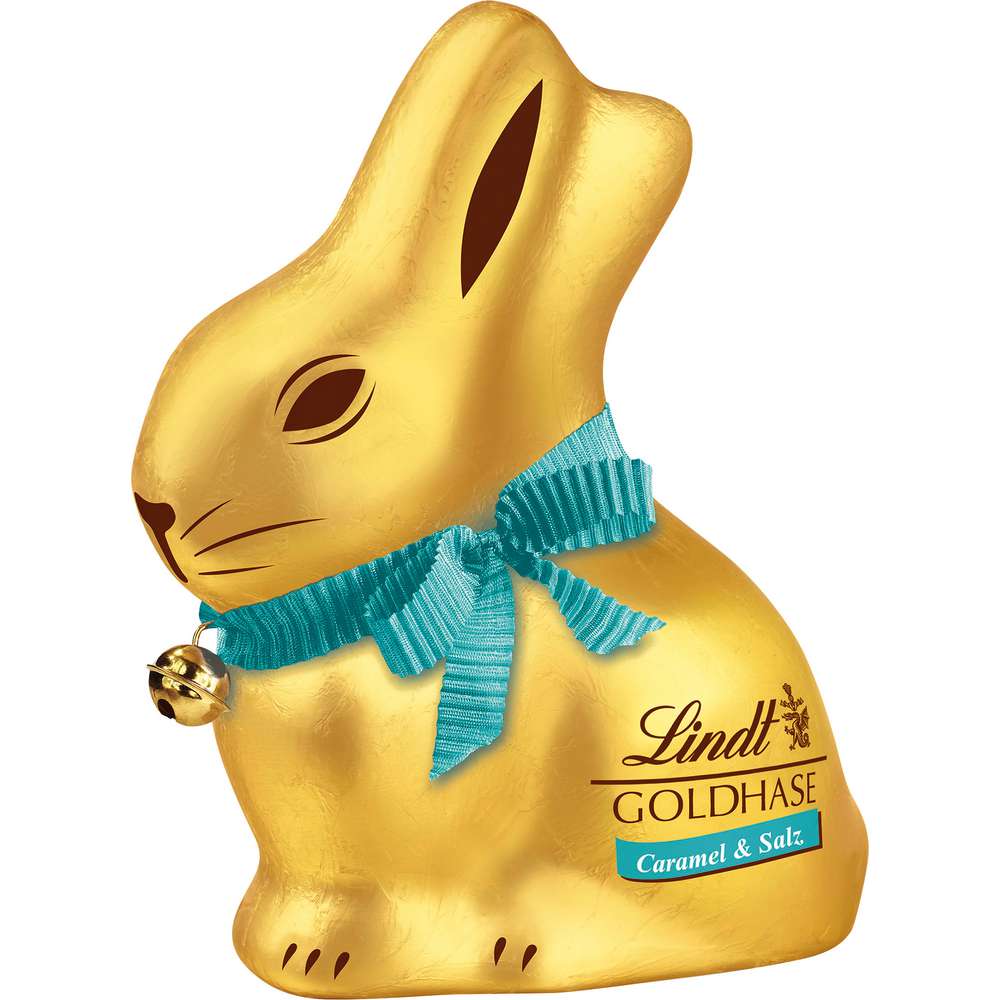 Produktabbildung Lindt Schoko Goldhase Caramel & Salz 