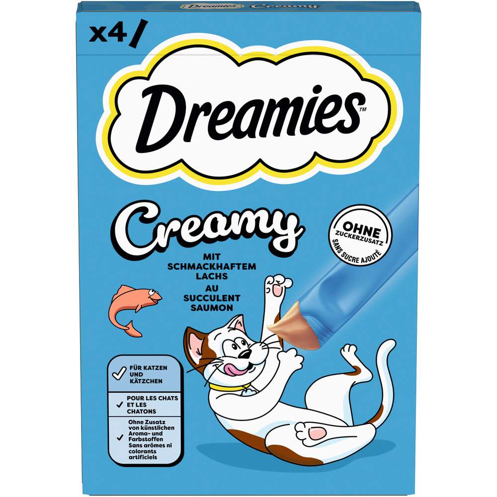 Produktabbildung Dreamies Katzen-Snack Creamy mit Lachs
