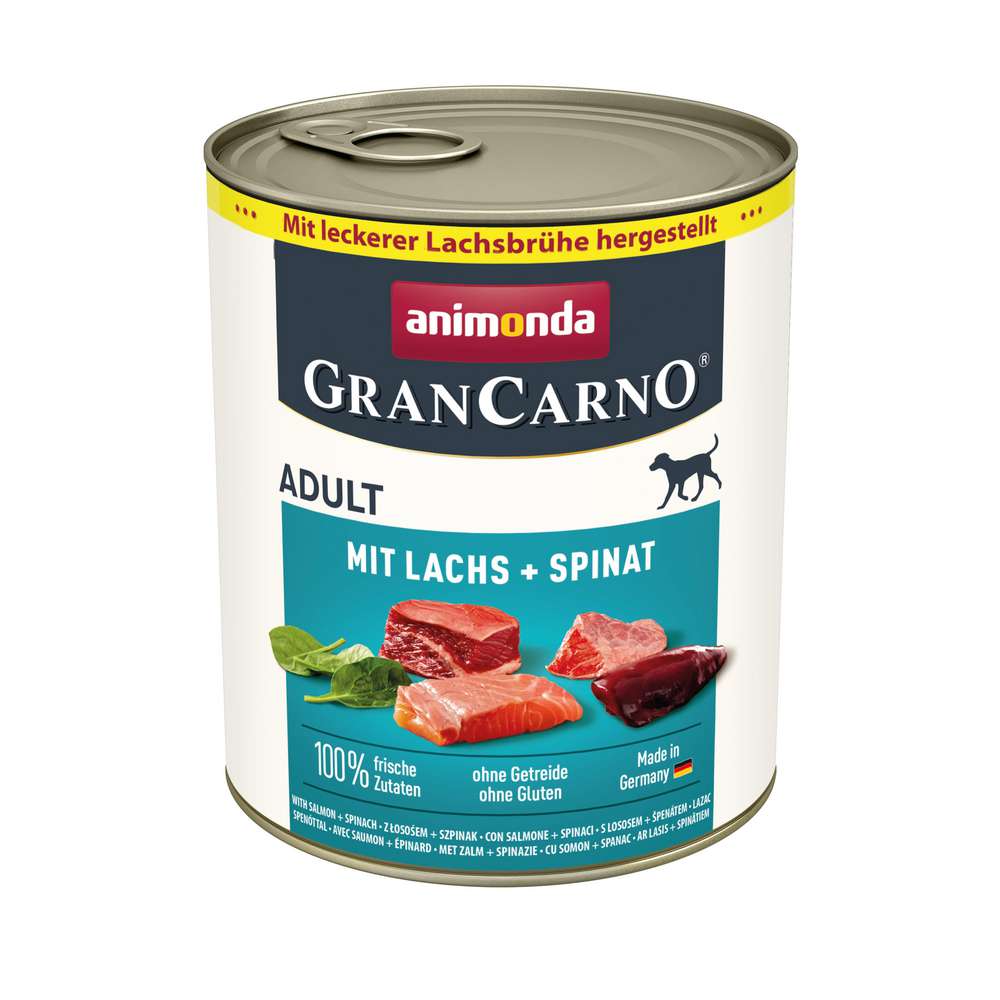 Produktabbildung animonda Hunde-Nassfutter Gran Carno, Lachs/Spinat