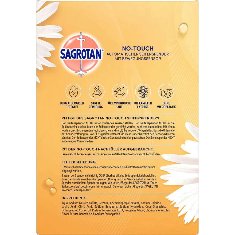 Produktabbildung Sagrotan Starterset Flüssigseife Lotusblüte & Kamillenöl Sanft zur Haut, weiß