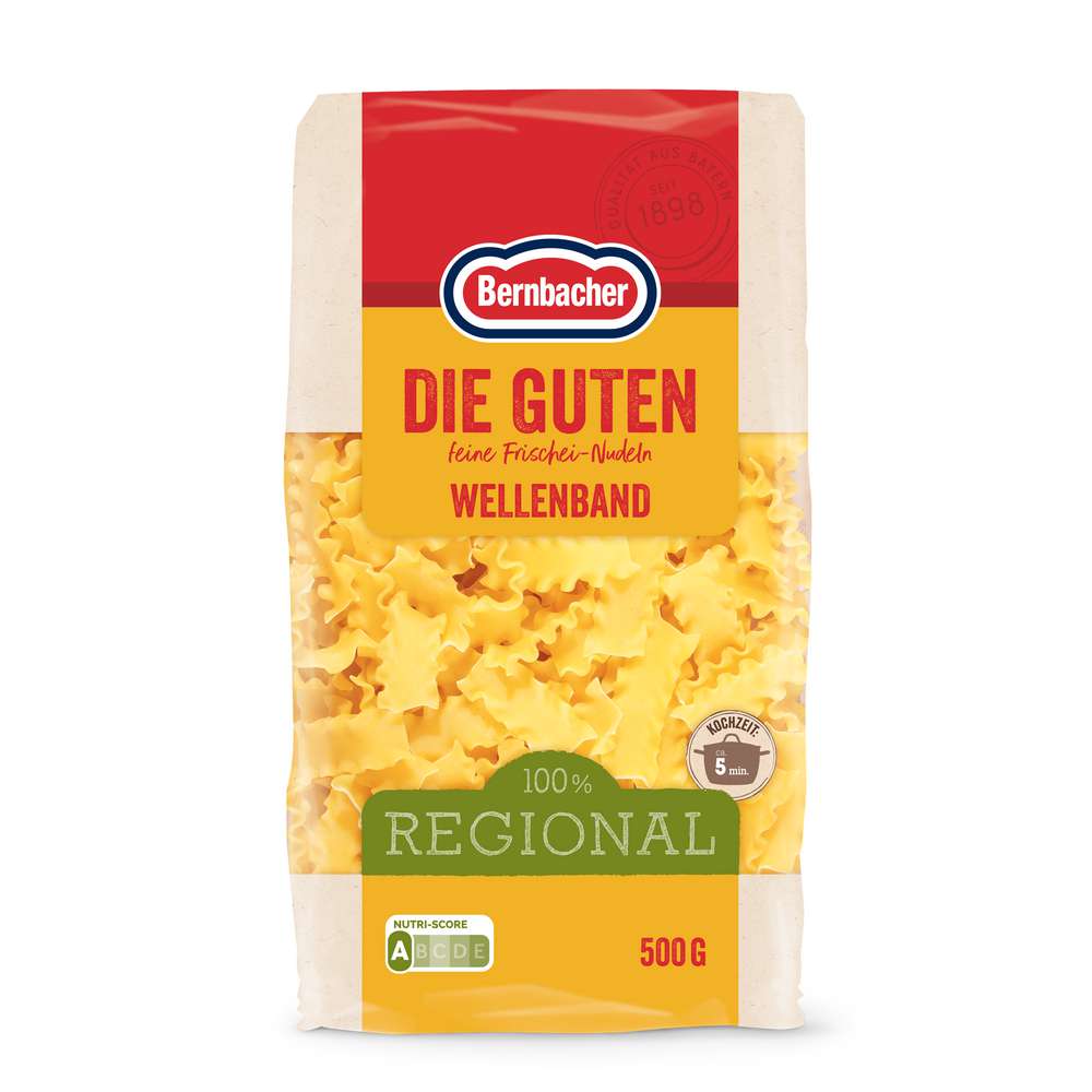 Produktabbildung Bernbacher Die Guten Nudeln, Wellenband