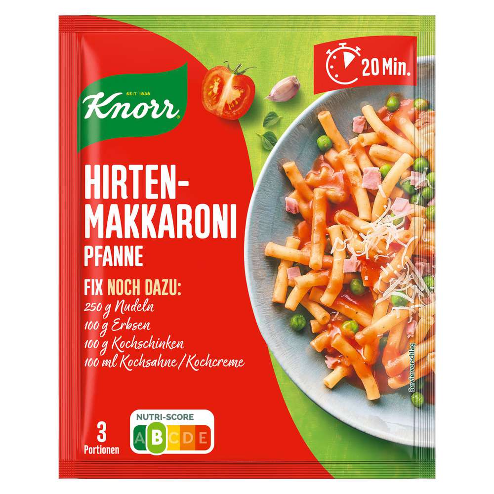 Produktabbildung Knorr Fix-Würzmischung, Hirtenmakkaroni 