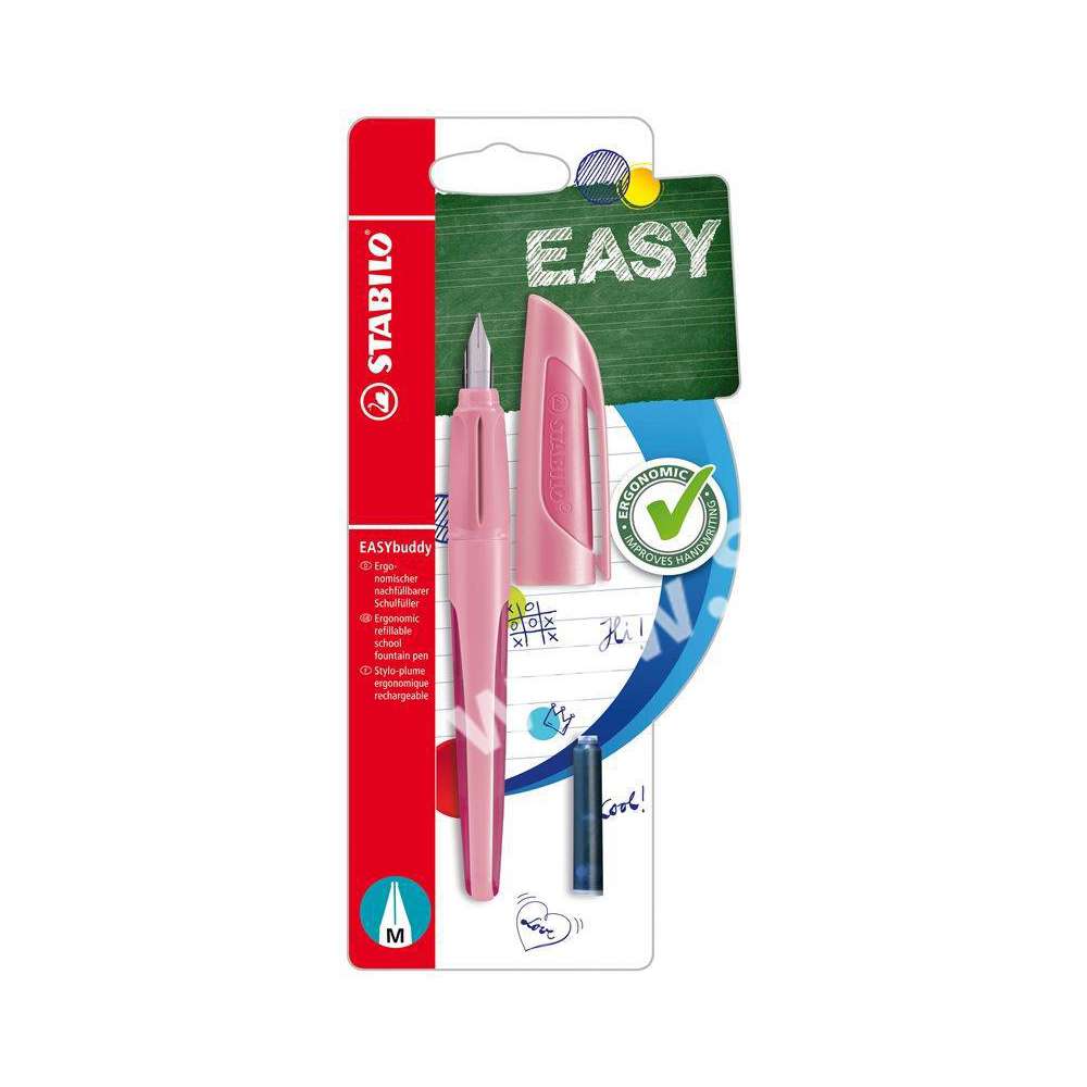 Produktabbildung STABILO Schulfüller EASYbuddy Pastel Rouge