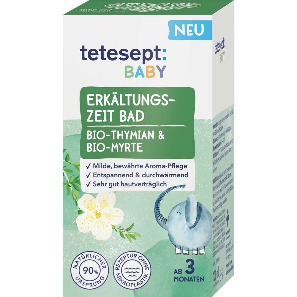 Produktabbildung tetesept Erkältungsbad Kids, Bio Thymian & Bio Myrte