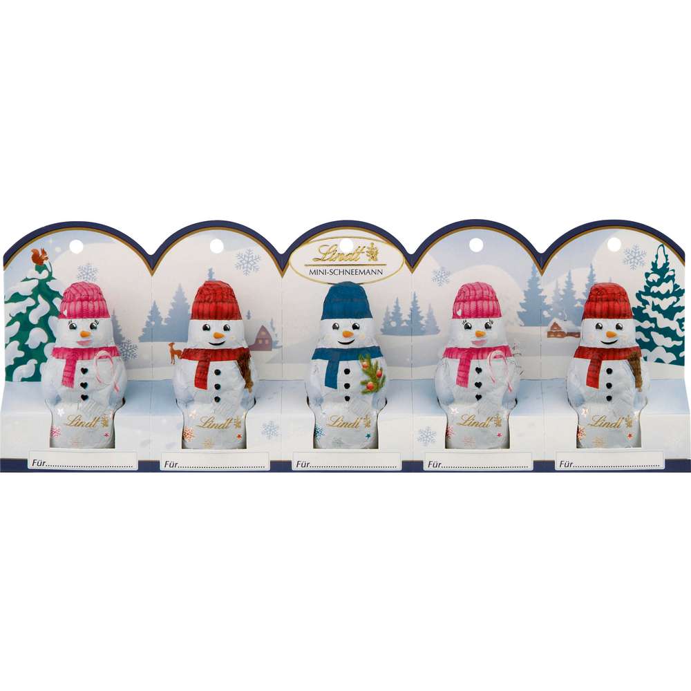 Produktabbildung Lindt Mini Schokoladen-Schneemänner