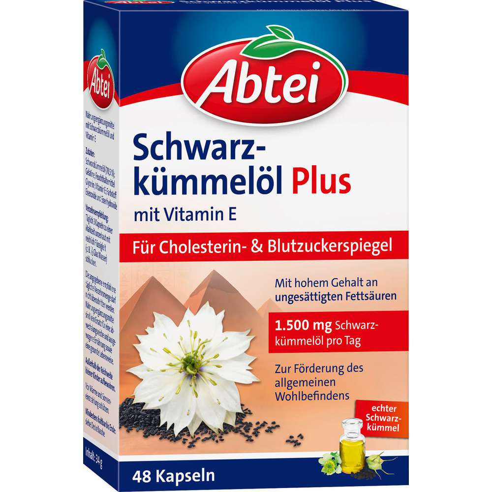 Produktabbildung Abtei Schwarzkümmelöl Kapseln