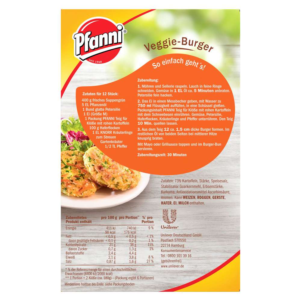 Produktabbildung Pfanni Kloßteig Der Kräftige