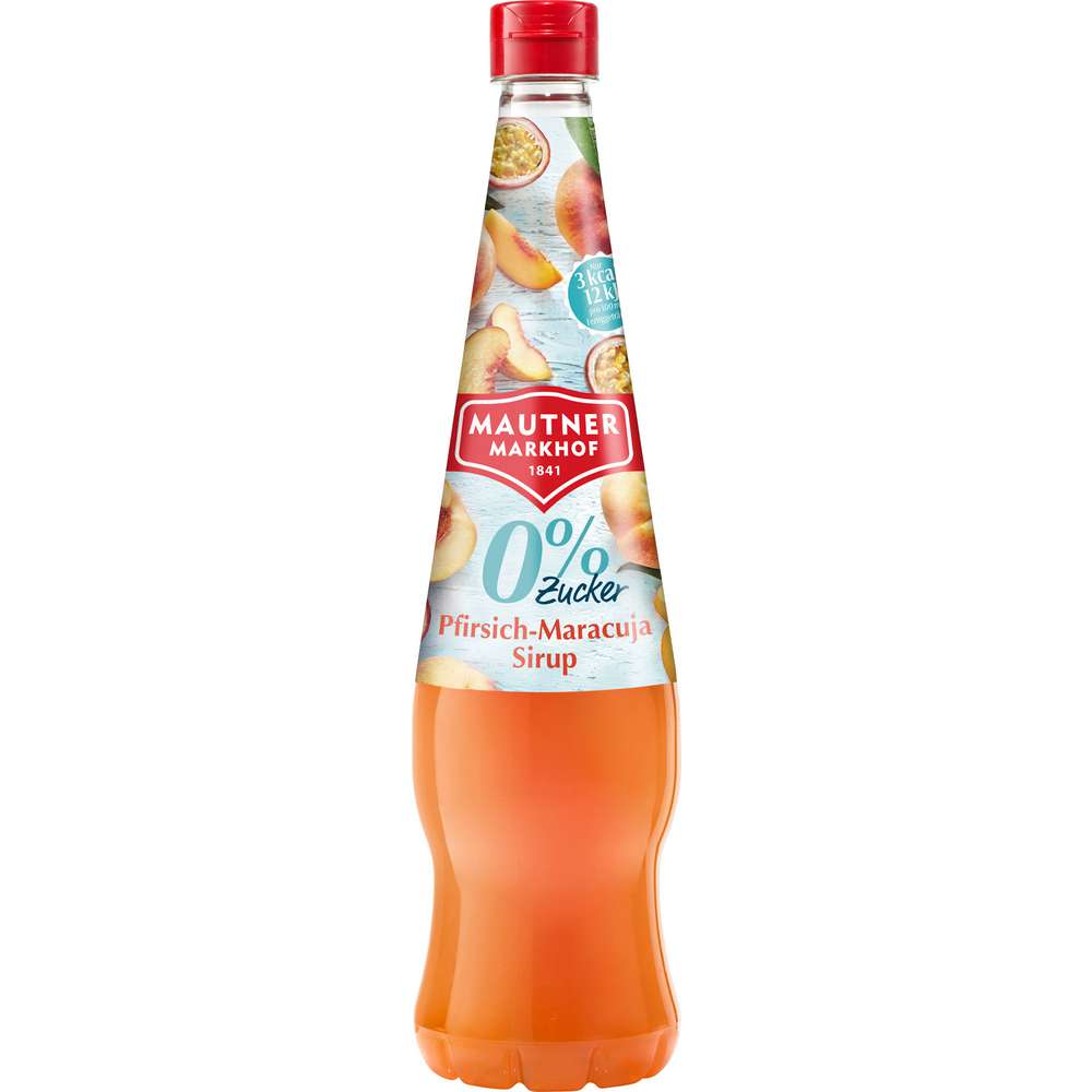 Produktabbildung Mautner Markhof Pfirsich-Maracuja Sirup, zuckerfrei