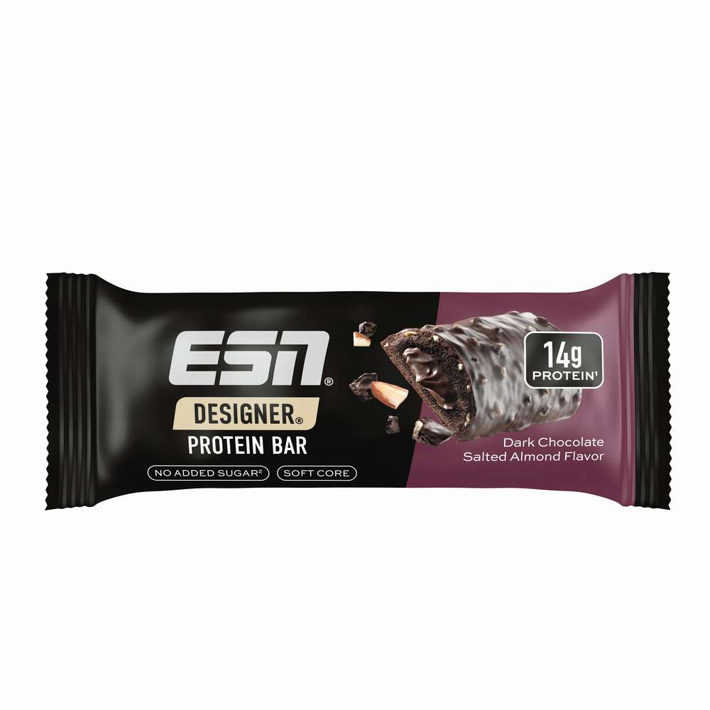 Produktabbildung ESN Proteinriegel Designer, Dark Chocolate Salted Almond