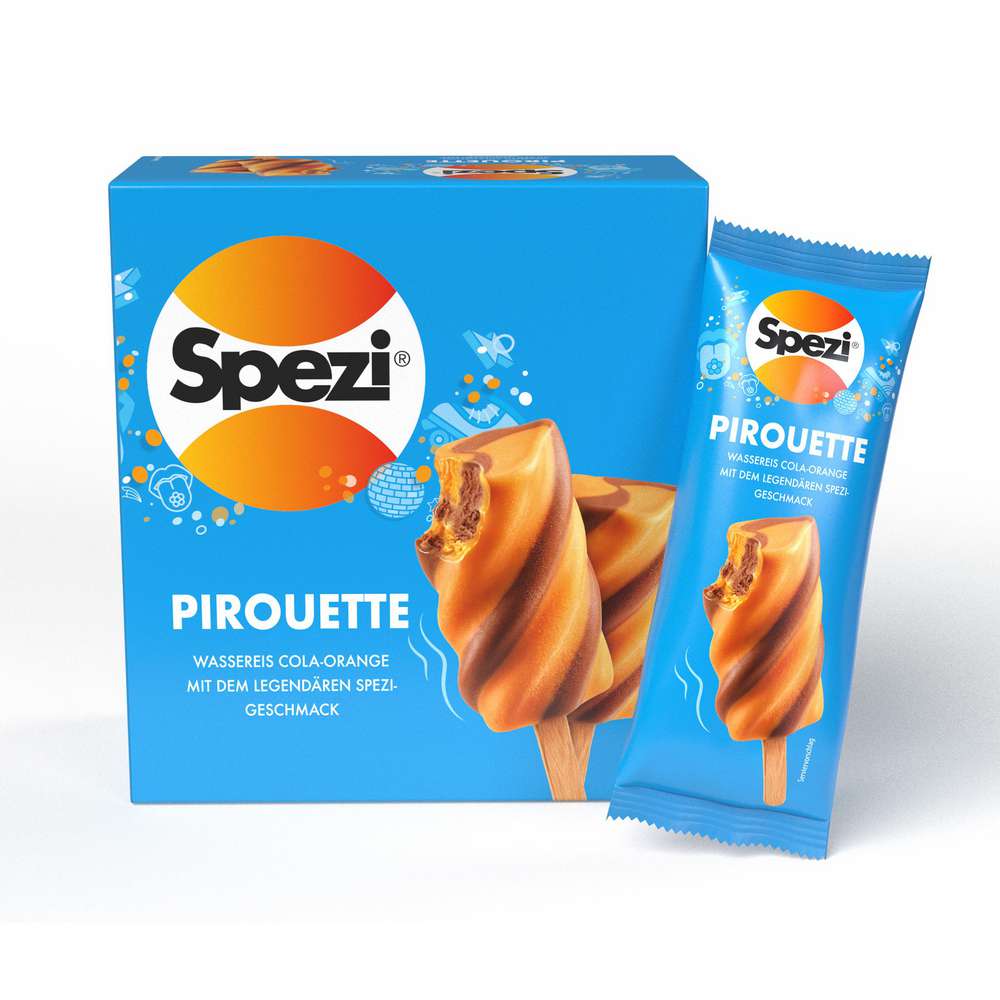 Produktabbildung Spezi Wassereis, Spezi Pirouette