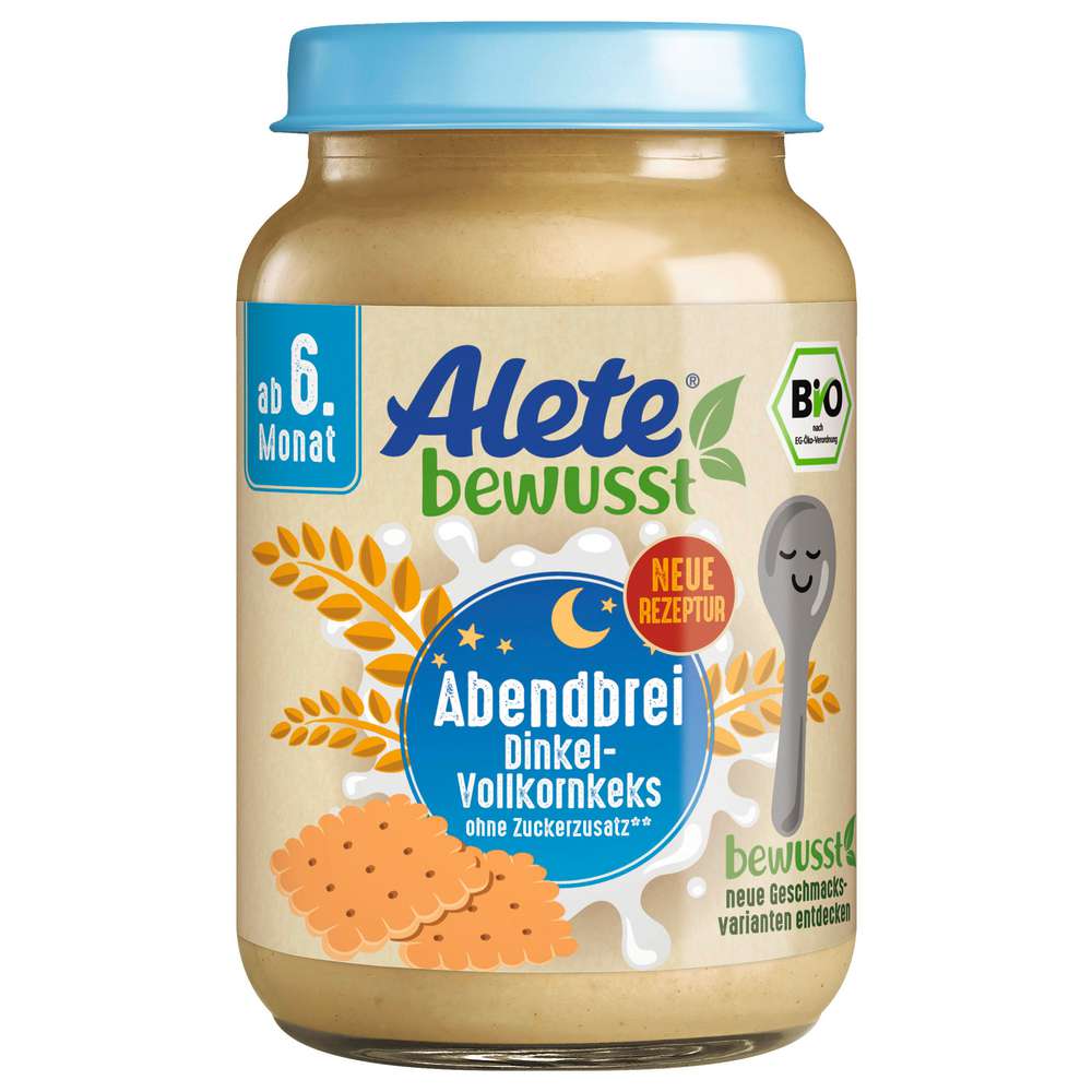 Produktabbildung Alete Babynahrung Bio Abendbrei, Dinkel-Vollkornkeks