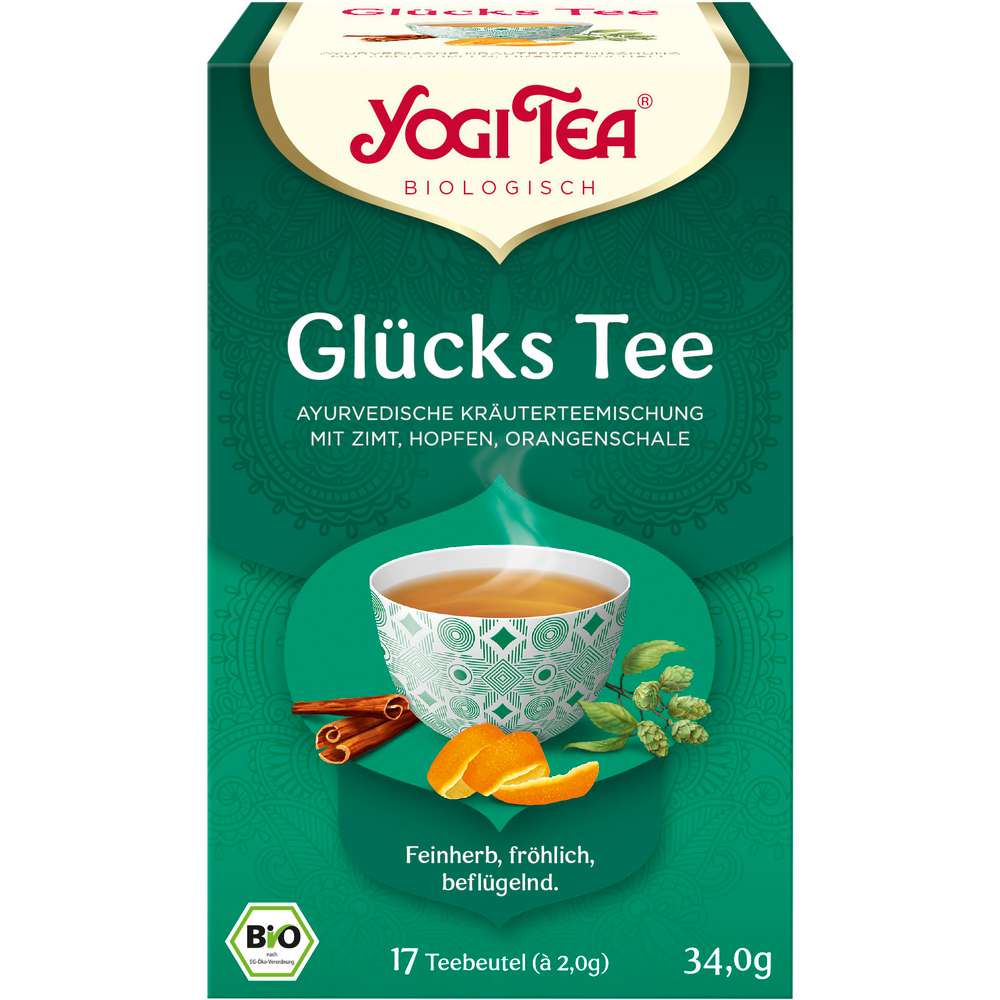 Produktabbildung Yogi Tea Bio Kräuter-Tee Glückstee