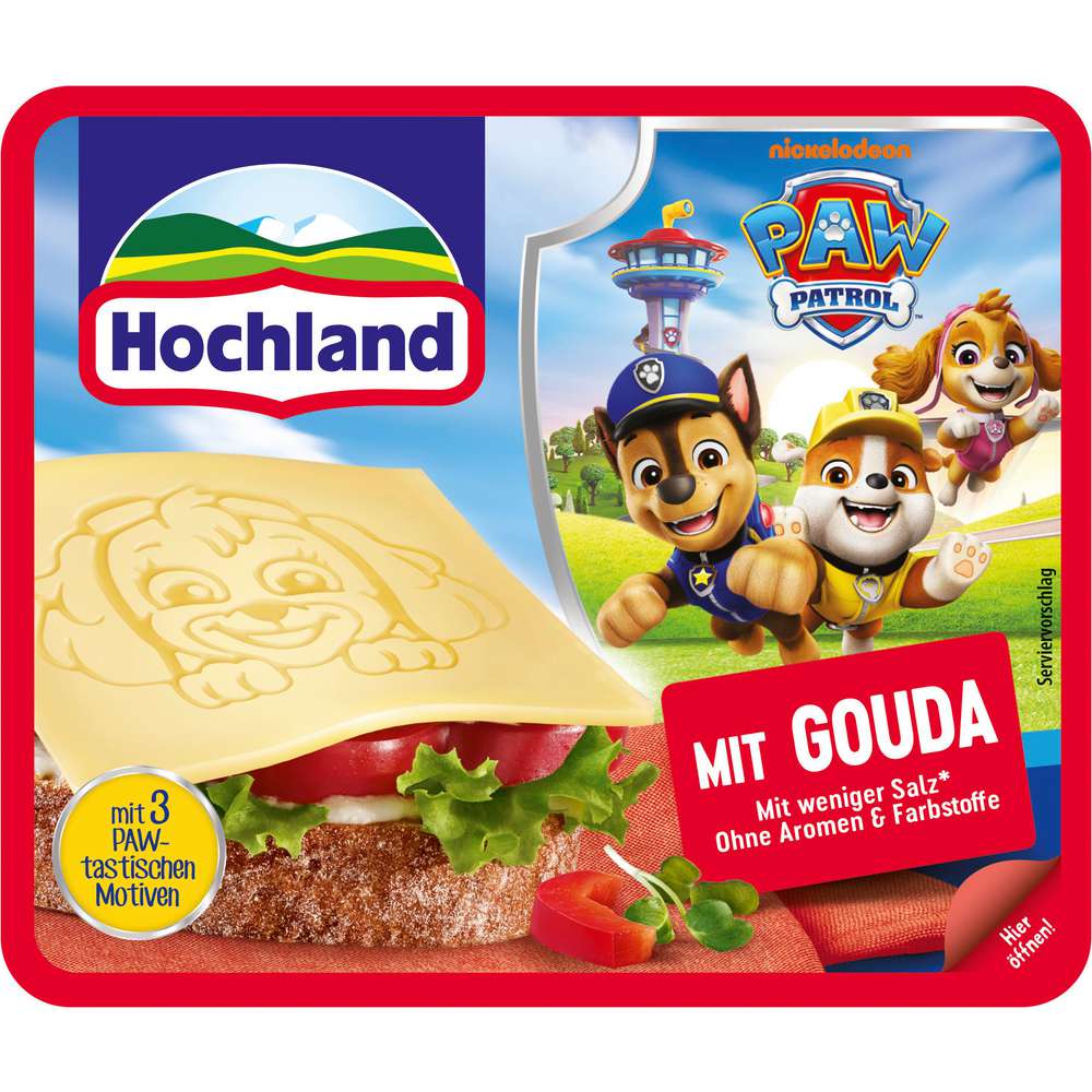 Produktabbildung Hochland Käsescheiben Ponyhof mit Butterkäse