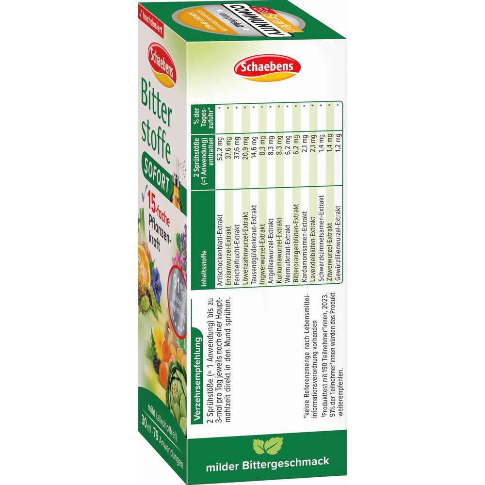 Produktabbildung Schaebens Bitterstoffe Sofort-Spray 