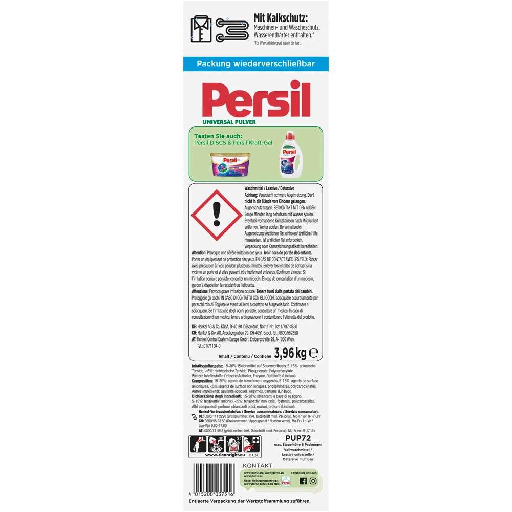 Produktabbildung Persil Universal-Waschmittel, Pulver, Tiefenrein
