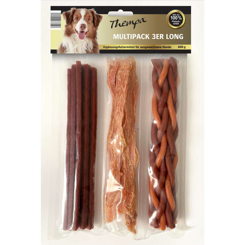 Produktabbildung Thempa Hundesnacks Multipack 3er Long