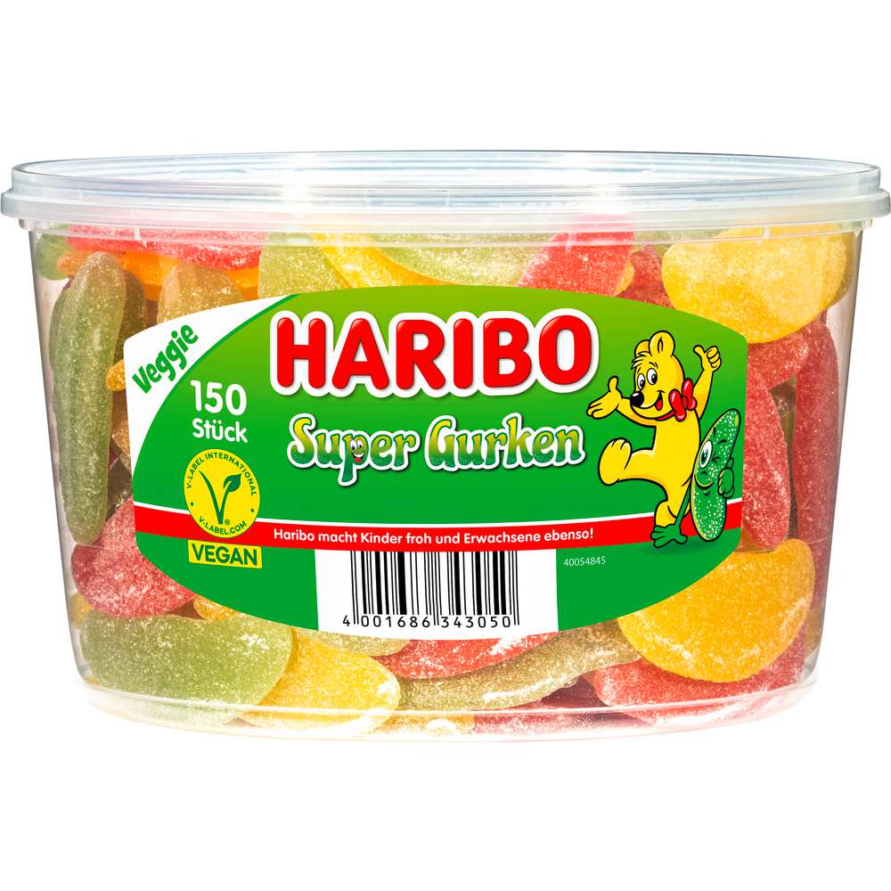 Produktabbildung Haribo Fruchtgummi, Saure Gurken