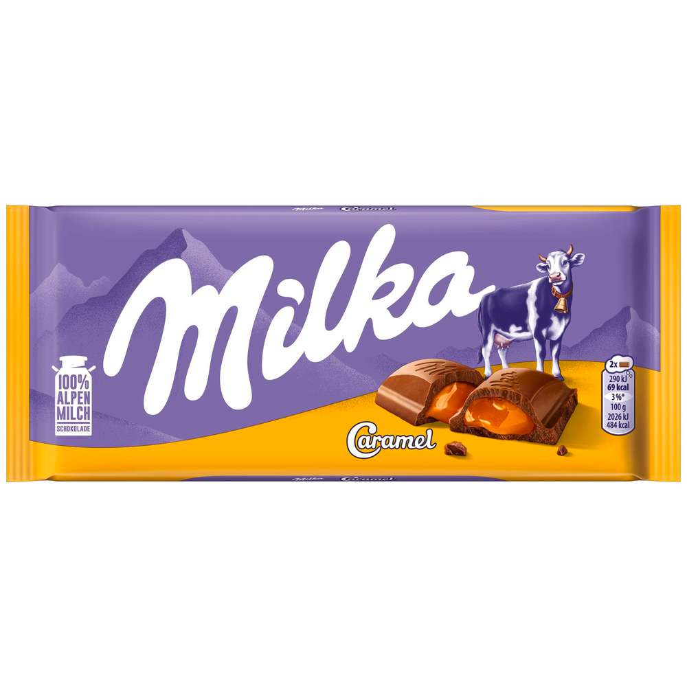 Produktabbildung Milka Tafelschokolade, Karamell