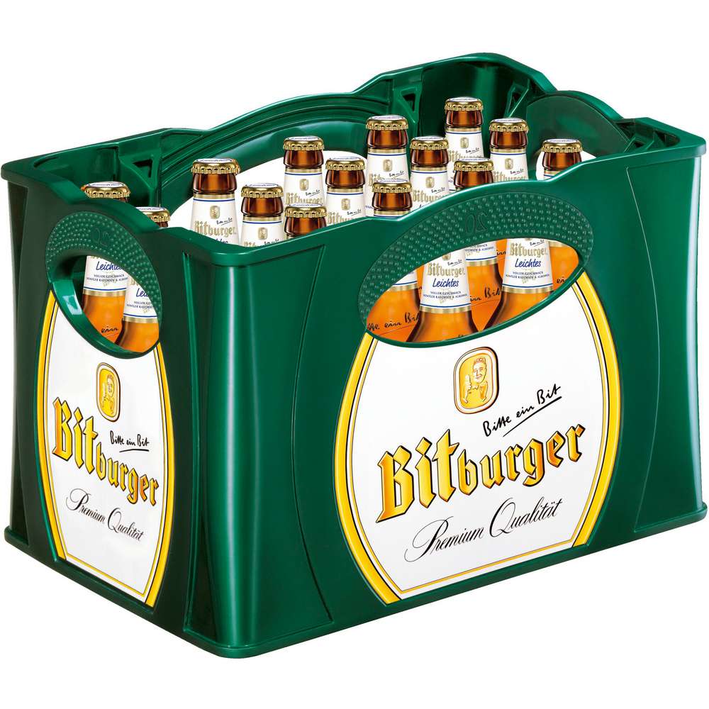 Produktabbildung Bitburger Bier, Leichtes 2,8 % (20x 0,500 Liter)