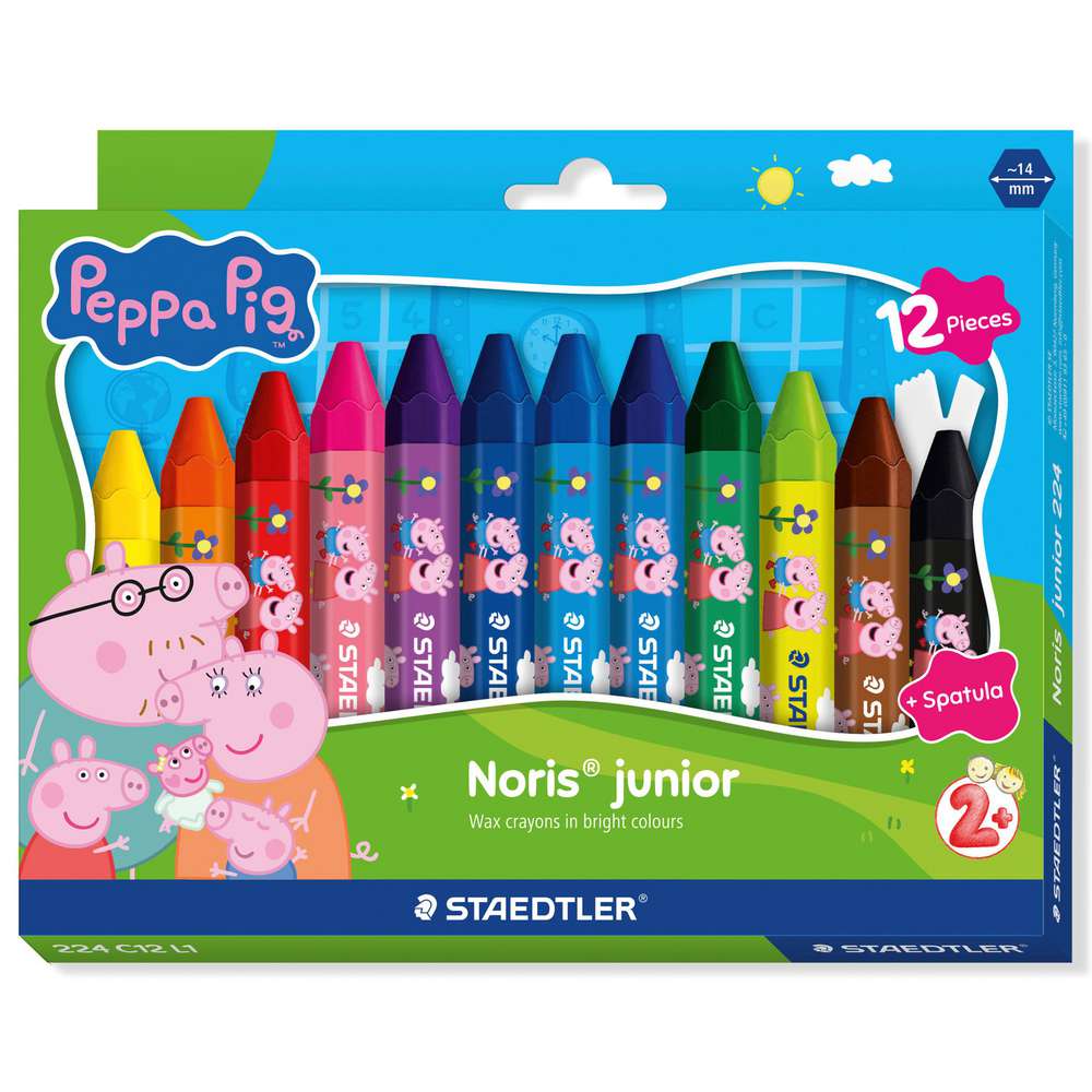 Produktabbildung Staedtler Wachsmalkreide Noris junior  Peppa, 12 Stück