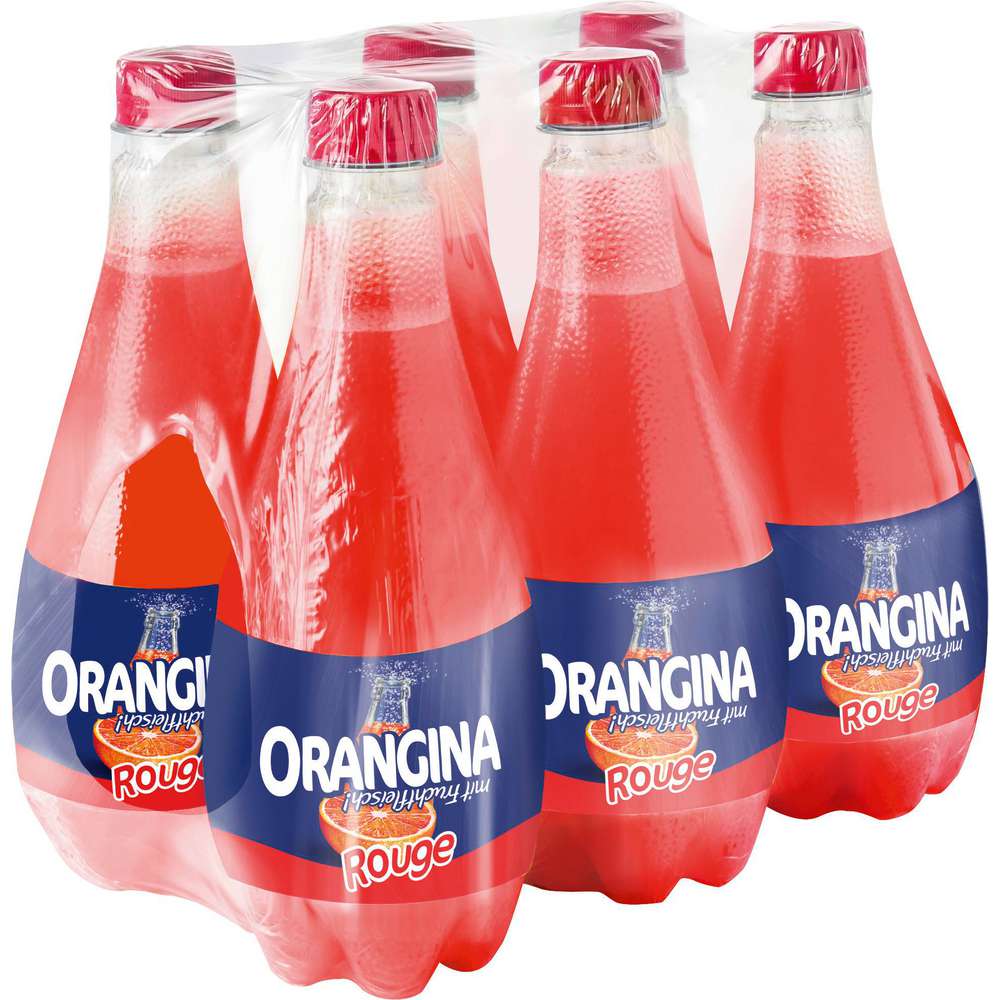 Produktabbildung Orangina Limonade mit Fruchtfleisch, Rouge (6x 0,500 Liter)