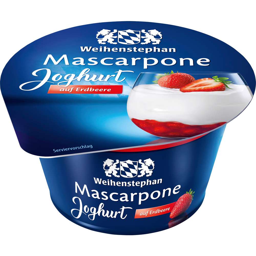 Produktabbildung Weihenstephan Mascarpone Joghurt, Erdbeere