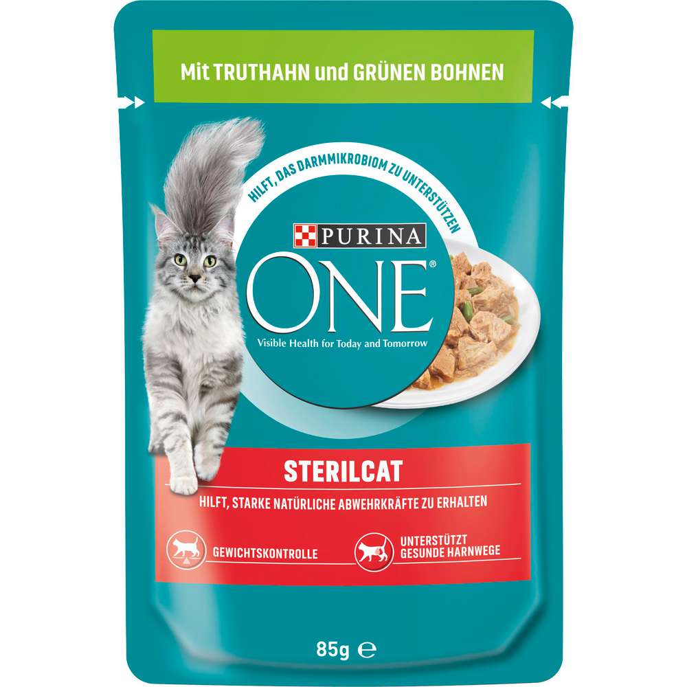 Produktabbildung Purina Katzen-Nassfutter One Sterilcat, Truthahn/Bohnen