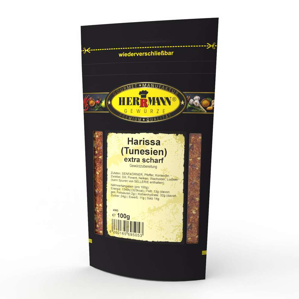 Produktabbildung Herrmann Gewürze Gewürzmischung Harissa, extra scharf (Tunesien)