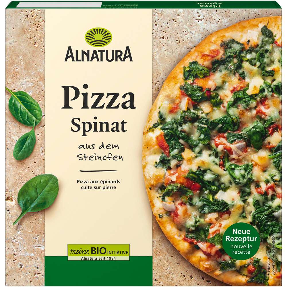 Produktabbildung Alnatura Bio Pizza Spinat und Mozzarella, tiefgekühlt