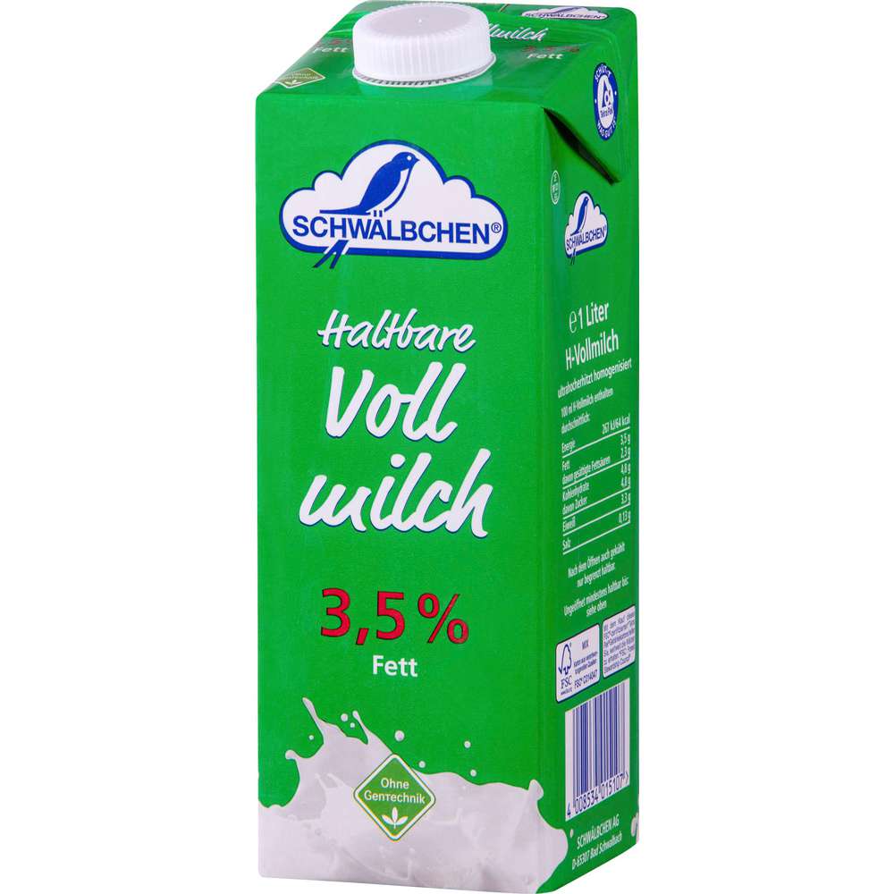 Produktabbildung Schwälbchen H-Milch 3,5% Fett
