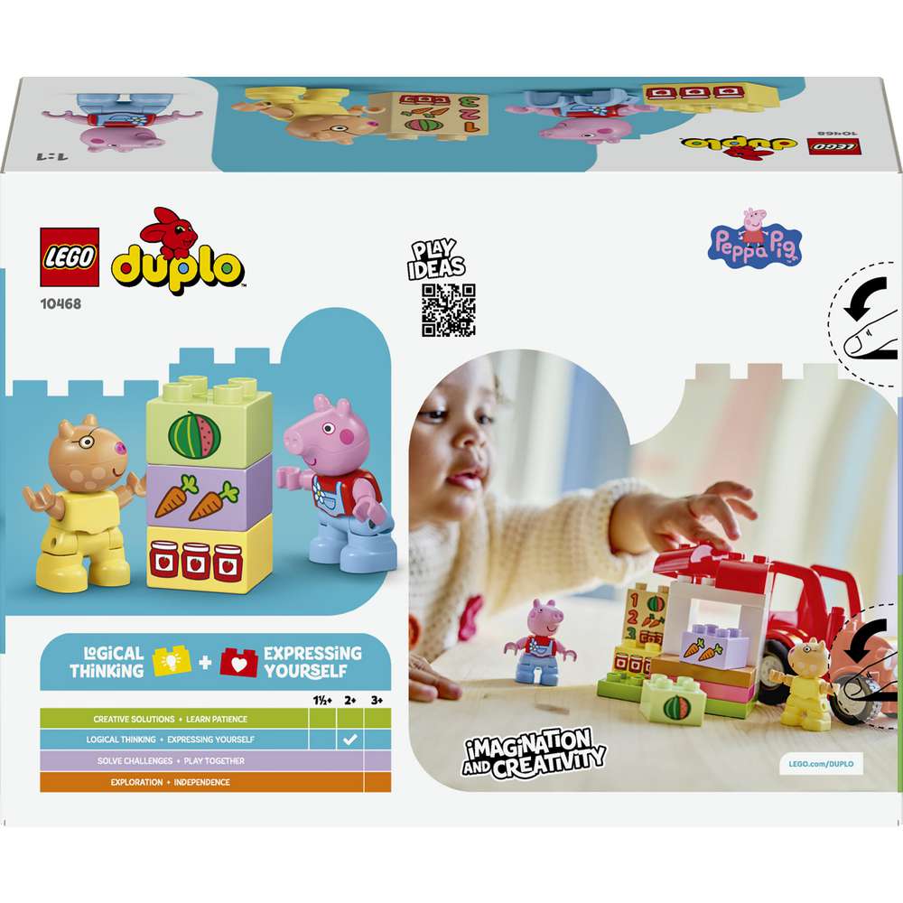 Produktabbildung Lego LEGO DUPLO Peppa Wutz Traktor und Marktstand 10468