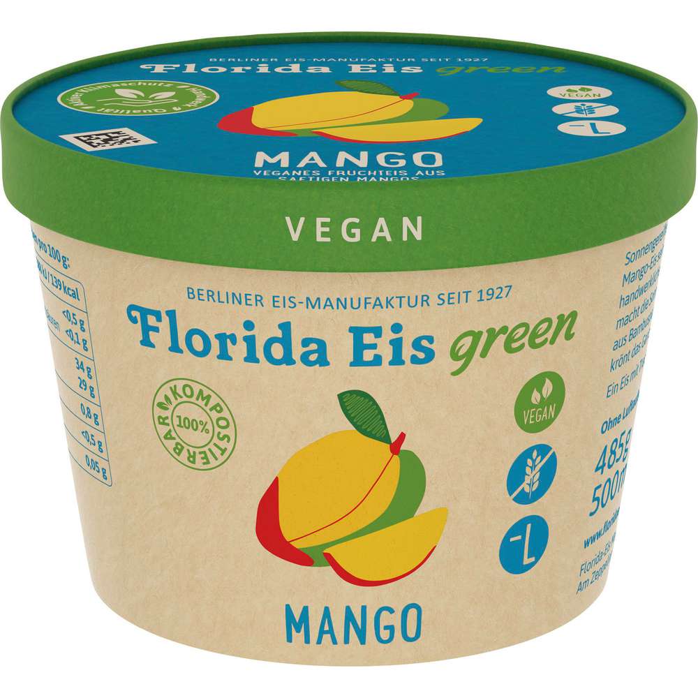 Produktabbildung Florida Eis Veganes Mango Fruchteis