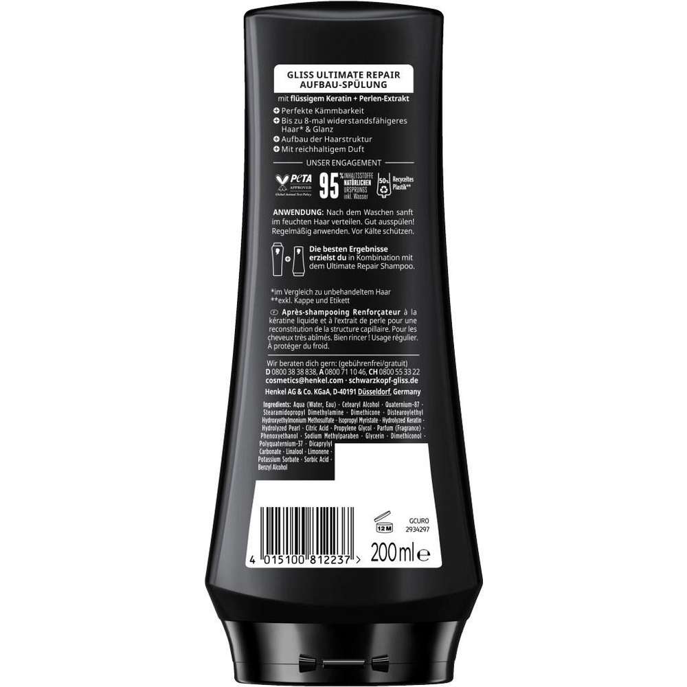 Produktabbildung Schwarzkopf Gliss Aufbau-Spülung, Ultimate Repair