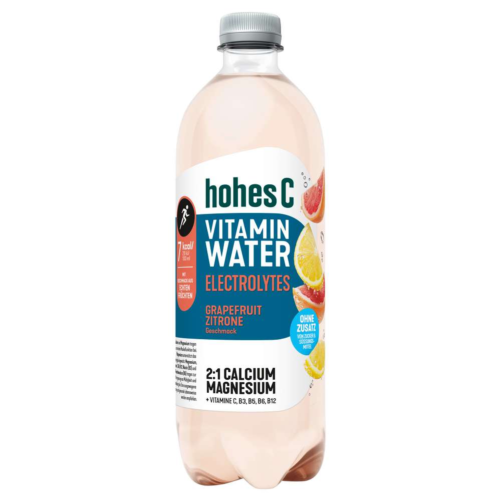 Produktabbildung hohes C Vitamin Water Elektrolyt Grapefruit/Zitrone